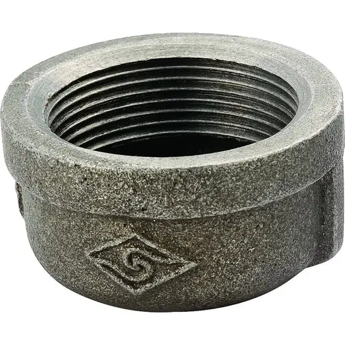 Pipe Cap, 2 in, FIP, Malleable Iron, 40 Schedule, 300 psi Pressure