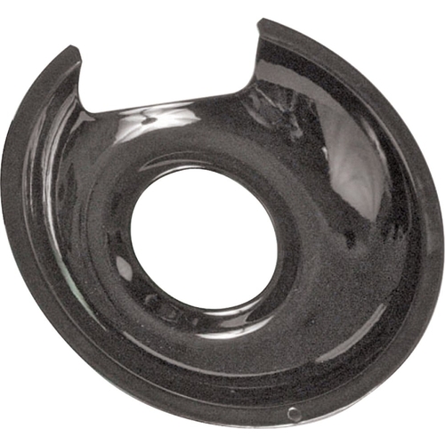 Drip Pan, 6 in Dia, Porcelain Black