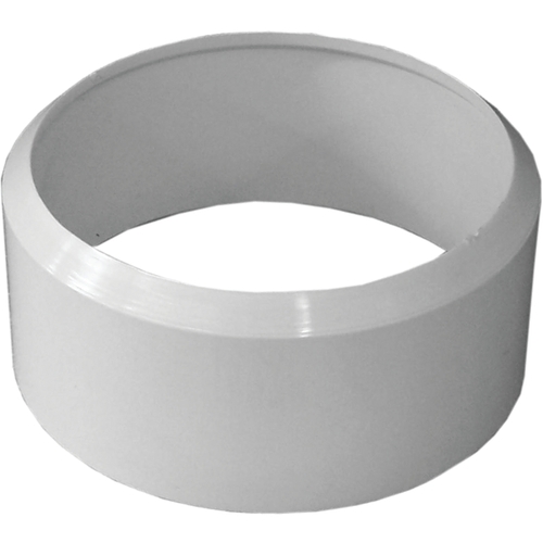 Pipe Adapter Bushing, 4 in, Spigot x Hub, PVC, White