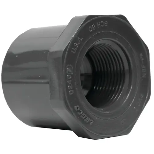 838167BC Reducing Bushing, 1-1/4 x 3/4 in, Spigot x Female, PVC, SCH 80 Schedule