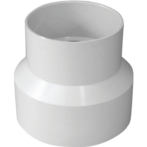 IPEX USA LLC 414219BC Sewer Increaser Coupling with Stop, 6 x 4 in, Hub, PVC, White