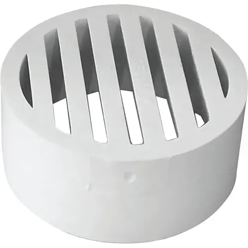 Hub-Fit 3 In. PVC Sewer and Drain Floor Strainer