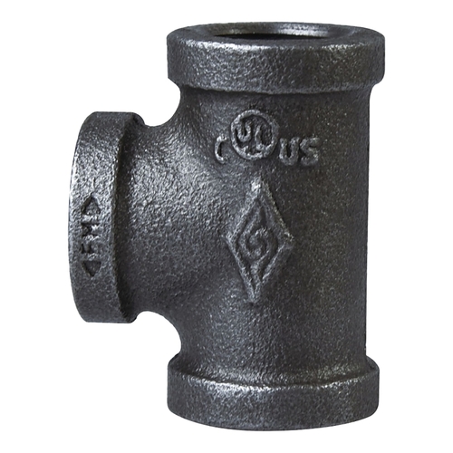 Pipe Tee, 1-1/4 in, Threaded, Malleable Iron, SCH 40 Schedule, 300 PSI Pressure