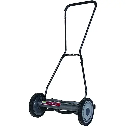 Great States 1816-18EW/815-18 815-18 Reel Lawn Mower, 18 in W Cutting, 5-Blade, Smooth Blade, Foam-Grip Handle