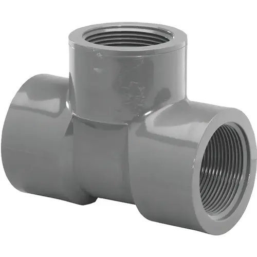 8214942 Pipe Tee, 1 in, Threaded, PVC, SCH 80 Schedule