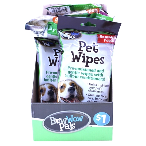 Bow Wow Pals 7571-XCP18 Pet Wipes - pack of 18