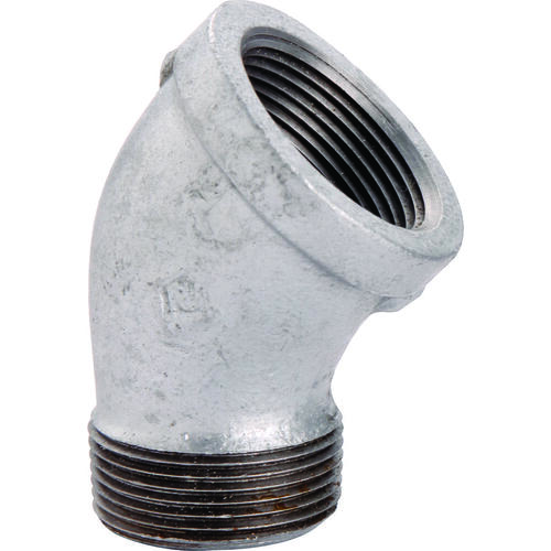 Street Pipe Elbow, 1/8 in, Threaded, 45 deg Angle, SCH 40 Schedule, 300 psi Pressure