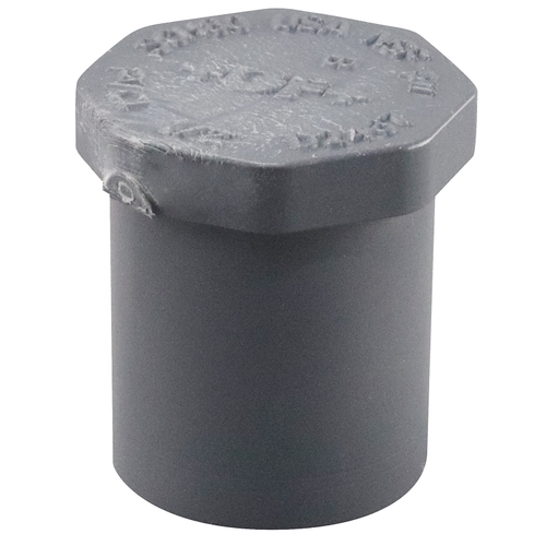 849005BC Pipe Plug, 1/2 in, MIP, PVC, SCH 80 Schedule