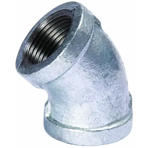 Pipe Elbow, 3 in, Threaded, 45 deg Angle