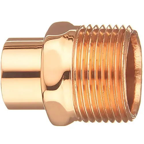 104-2 Series Street Pipe Adapter, 3/4 in, FTG x MIP, Copper