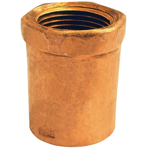 103R Series Reducing Pipe Adapter, 1 x 3/4 in, Sweat x FNPT, Copper