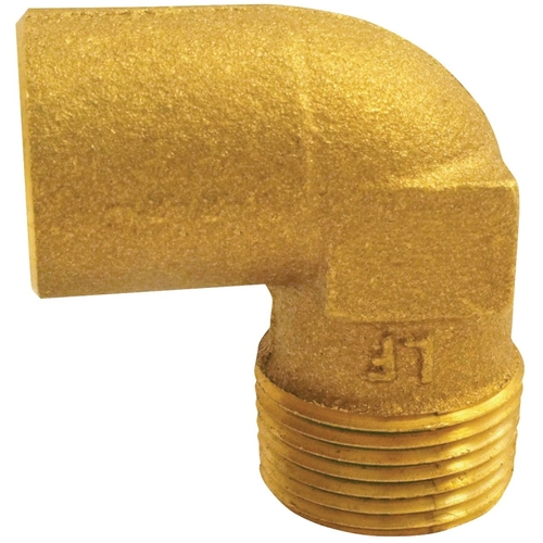 Pipe Elbow, 3/4 in, Sweat x MIP, 90 deg Angle, Copper