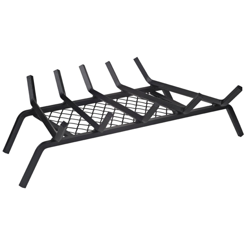 Simple Spaces LTFG-W23 23'' Fireplace Grate, 5-Bar, Steel/Wrought Iron