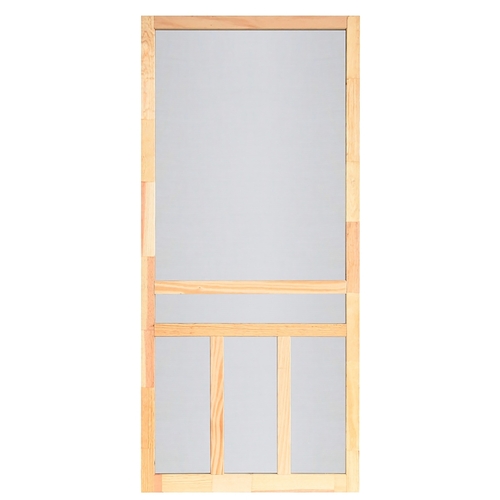 Screen Tight WCRK32 Creekside Series WCRC32 Screen Door, 32 in W, 80 in H, Wood, Natural