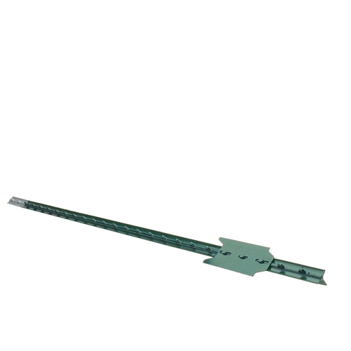 T-Post, 6 ft H, Steel, Green/Silver - pack of 5
