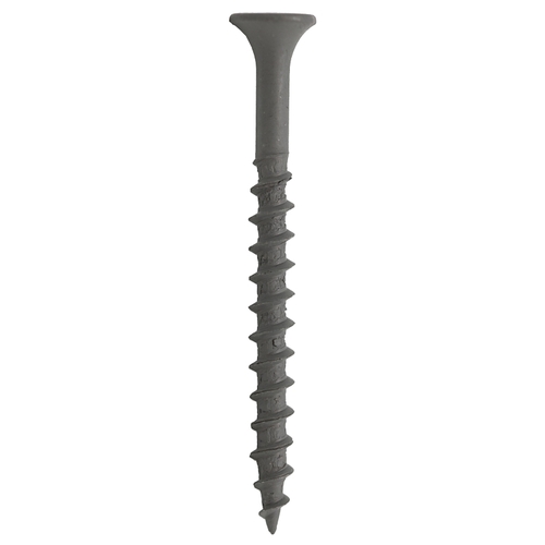 0 Deck Screw, 3 in L, Coarse Thread, Bugle Head, Combo Drive, Sharp Point, Ceramic