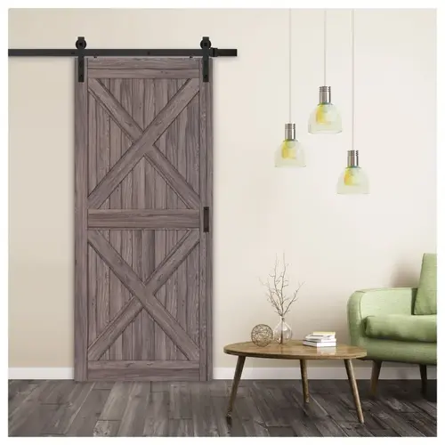 Barn Door, 36 in W Door, 84 in H Door, Gunstock Door, Steel Track