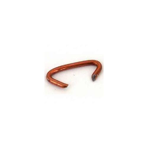 Hog Ring, 12.5 ga Wire, Steel, Copper - pack of 100