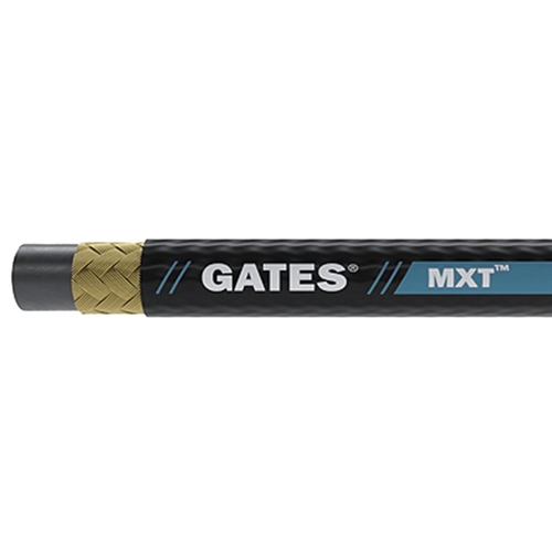GATES 85047 MXT MEGASYS Wire Braid Hose, 0.675 in OD, 3/8 in ID, 50 ft L, 4800 psi Pressure, Synthetic Rubber