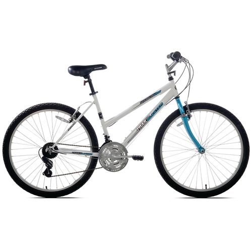 52677 Bicycle, Women's, Steel Frame, 26 in Dia Wheel, Terrain Teal/White