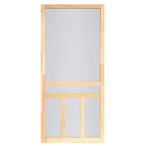 Creekside Series WCRC30 Screen Door, 30 in W, 80 in H, Wood, Natural