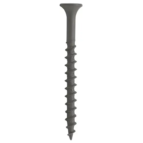 0 Deck Screw, 2-1/2 in L, Coarse Thread, Bugle Head, Combo Drive, Sharp Point, Ceramic