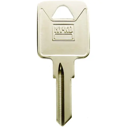 Key Blank, Brass, Nickel, For: Trimark Cabinet, House Locks and Padlocks