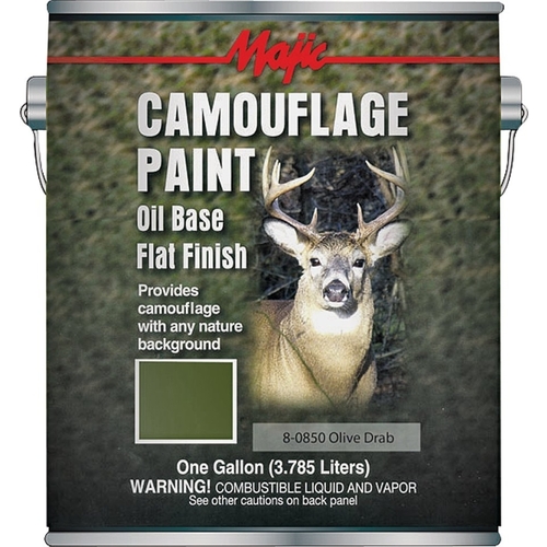 Majic Paints 8-0850-1-XCP2 Camouflage Paint, Olive Drab, 1 gal Can - pack of 2