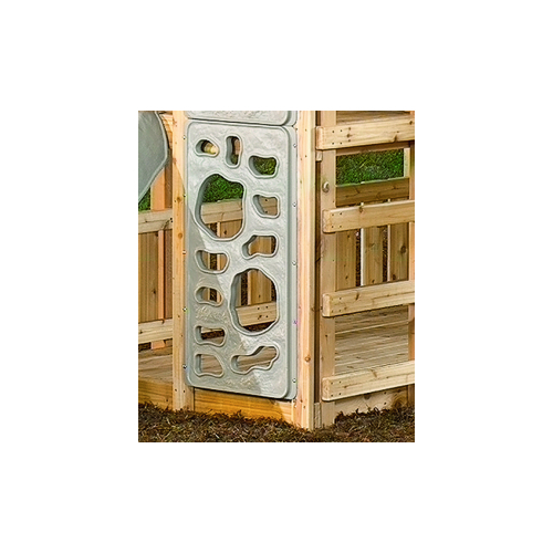 PLAYSTAR PS 8870 Vertical Climber, HDPE, Gray, For: 48 in, 60 in Playdeck