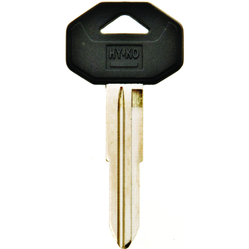 Automotive Key Blank, Brass/Plastic, Nickel, For: Mitsubishi Vehicle Locks - pack of 5