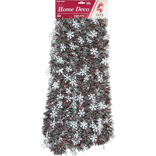 HOLIDAY TRIMS INC. 3686434 Snowflakes Christmas Garland, 18 in L