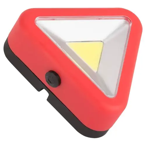 COB LED Triangle Work Light, Red Reflector, ABS/PS Reflector, 3-1/4 in W Reflector - pack of 12