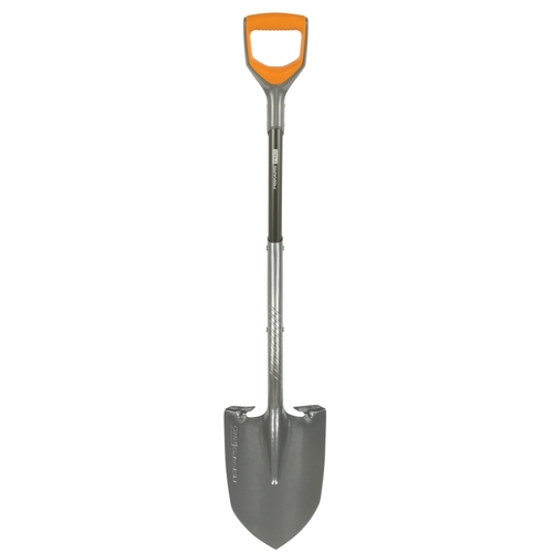 Pro Digging Shovel, Steel Blade, Aluminum Handle, D-Handle, Soft Grip Handle, 44 in L Handle