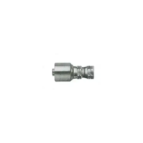 GATES G252000606 MegaCrimp G25200-0606 Hose Coupling, 5/8-18, Crimp x Flare, Straight Angle, Steel, TuffCoat