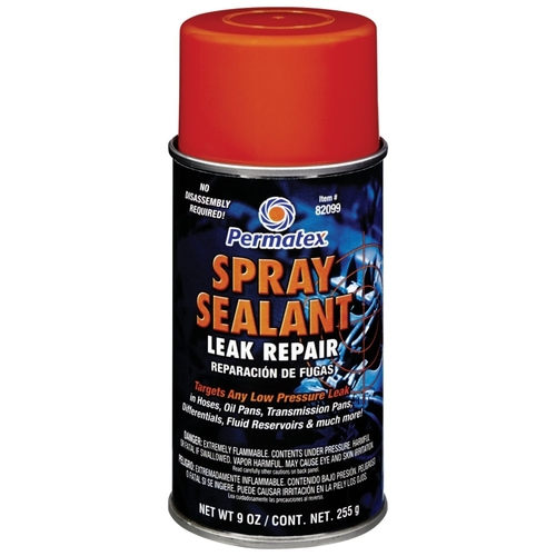 Spray Sealant, 9 oz Aerosol Can, Liquid, Solvent Clear