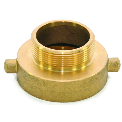Hydrant Adapter, 2-1/2 x 3/4 in, NST x GHT, Brass