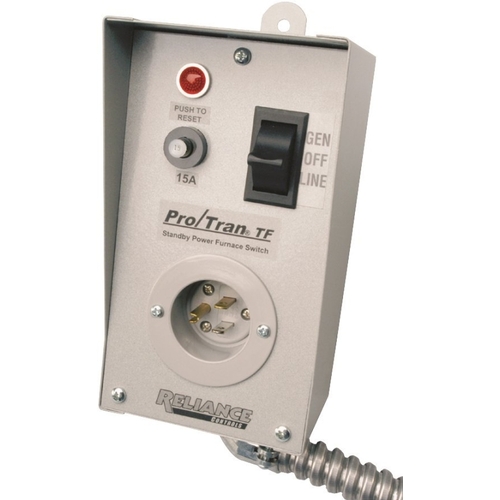 Generator Transfer Switch, 1 -Phase, 15 A, 125 V, 1 -Circuit, 1 -Breaker