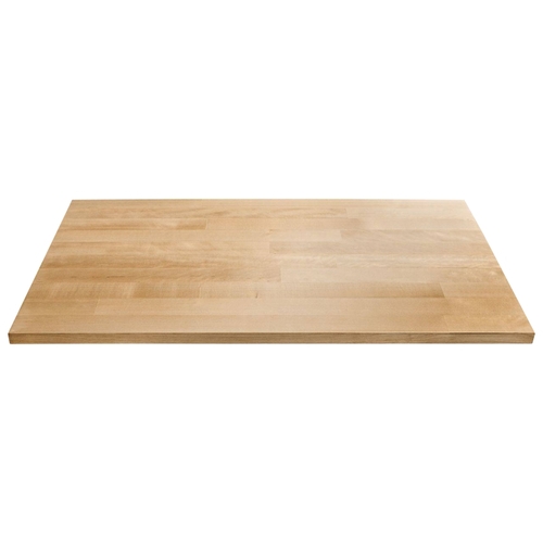 Hardwood Top, 17-3/4 in W, 17-3/4 in D, 3/4 in Thick