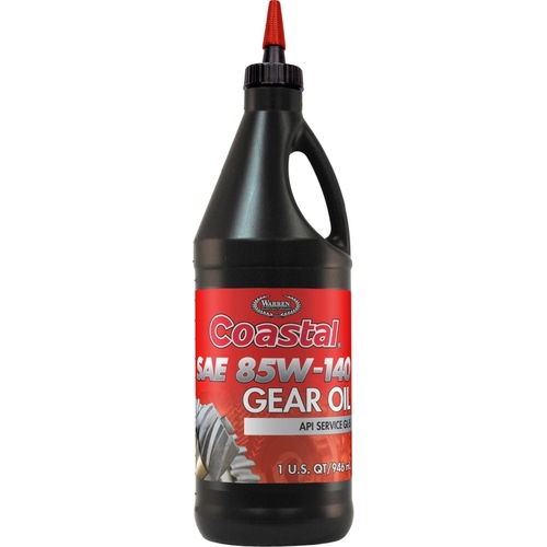 Gear Oil, 85W-140, 1 qt Bottle Clear Amber