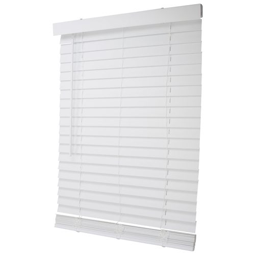 Simple Spaces FWMB-26 Blind, 72 in L, 29 in W, Faux Wood, White