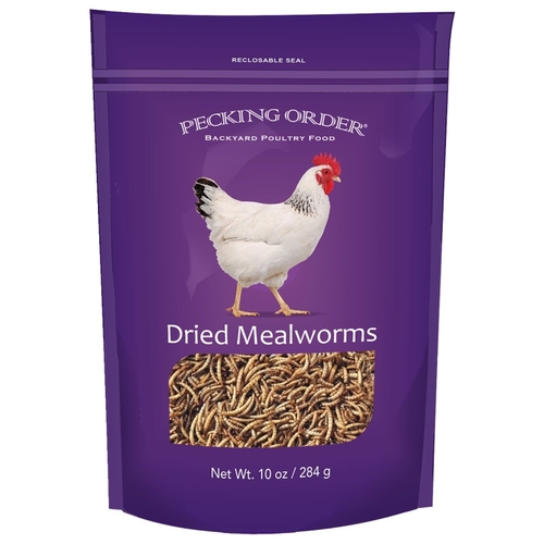Chicken Mealworm Treat, 10 oz Bag
