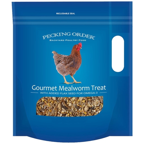Pecking Order 009326 Chicken Mealworm Treat, 3 lb Bag