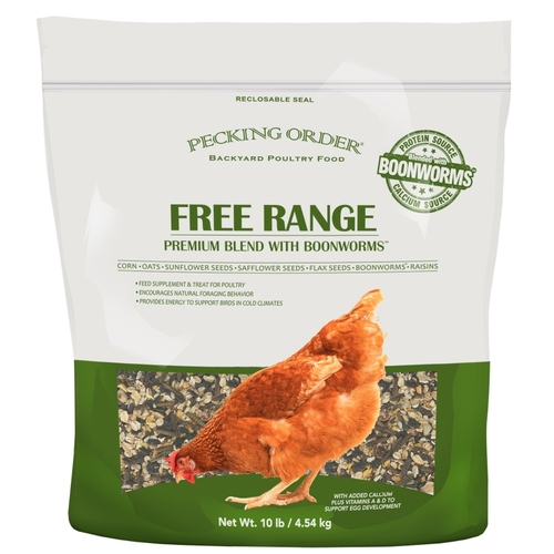 Pecking Order 009353 Free Range Blend with Boonworms, 10 lb Bag