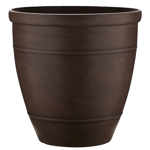 Southern Patio RUB-091547 Wright Planter, Rubber, Brown