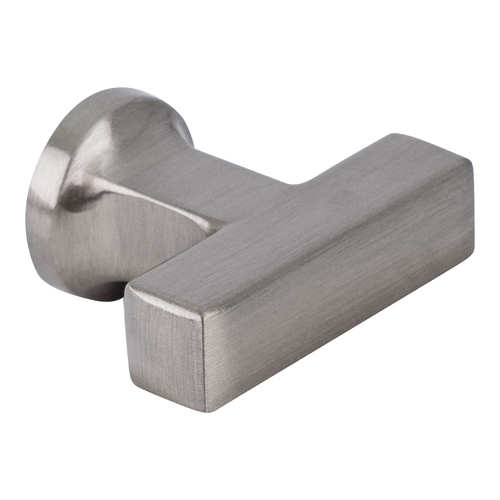 Satin Nickel Rectangular T-Pull Cabinet Knob 1.5" Diameter For Kitchen And Cabinet Hardware - pack of 200