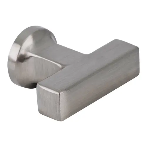 Satin Nickel Rectangular T-Pull Cabinet Knob 1.5" Diameter For Kitchen And Cabinet Hardware - pack of 20