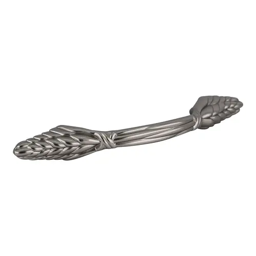 Natural Elegance Sterling Nickel Leaf Style Curved Cabinet Pull Handle 3" Center To Center  - pack of 10