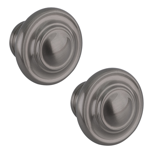 Transitional Style Cabinet Knob For Kitchen And Cabinet Hardware 1-3/4" Dia Satin Nicke - 2 per pack x5 packs