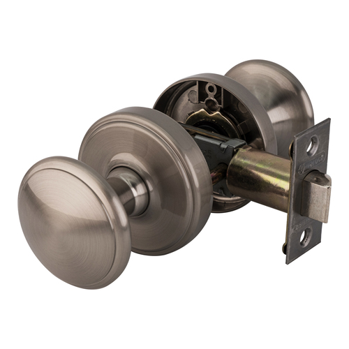 Satin Chrome Ensembles Passage Traditional Cabinet Knob For Kitchen And Bathroom Hardwar - 2 per pack x2 packs