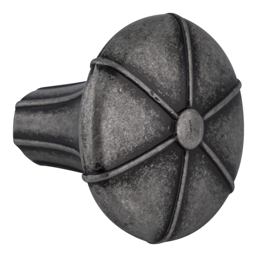 Angouri Novelty Cabinet Knob 1-5/16" Diameter  Aged Pewter - pack of 20